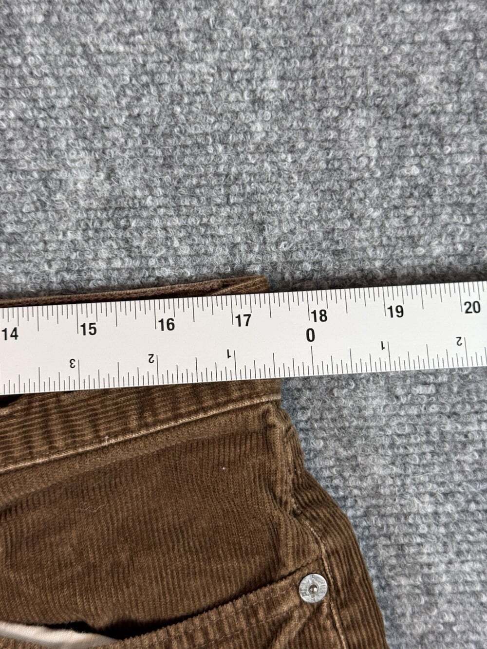 Vintage Polo Ralph Lauren Brown Corduroy Classic Fit Straight Leg Pants Mens 34 - Picture 4 of 12
